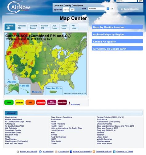 air quality today in my area